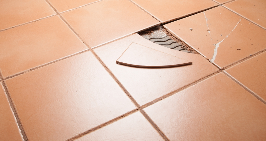 Before Tile repair and finish